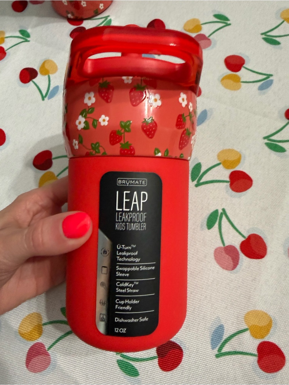 BrüMate LEAP Kids Tumbler - Red Strawberry